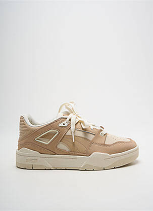Baskets bout rond talon plat jusqu'à 3cm beige PUMA femme