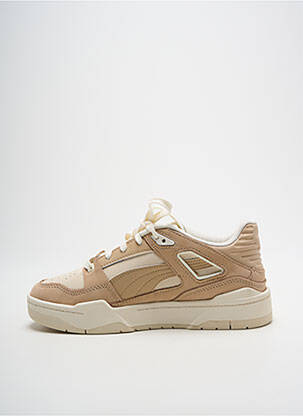 Baskets bout rond talon plat jusqu'à 3cm beige PUMA femme