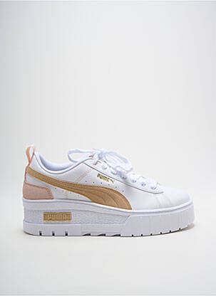 Baskets talon compensé talon de 4 à 6cm blanc PUMA femme