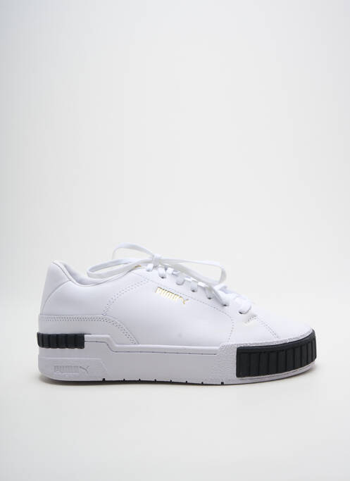 Baskets bout rond talon plat jusqu'à 3cm blanc PUMA femme