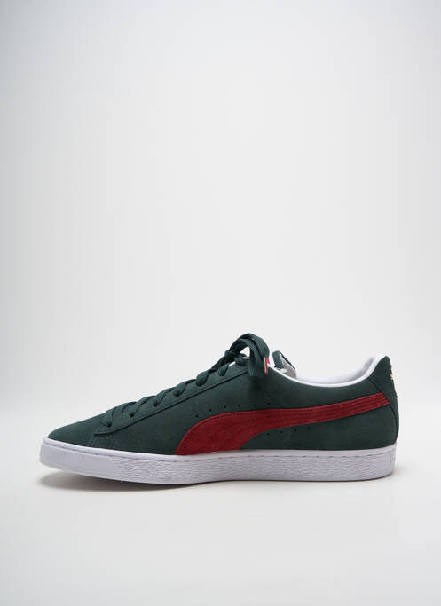 Baskets nubuck bout rond vert PUMA homme