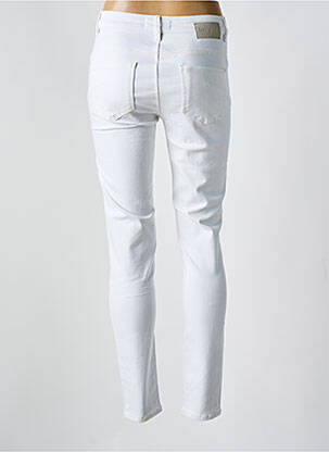 Jeans coupe slim stretch taille normale blanc DESIGUAL femme