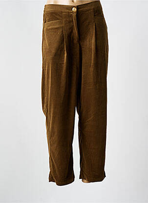 Pantalon droit stretch taille haute vert MOLLY BRACKEN femme