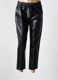 Pantalon 7/8 taille élastique taille normale noir TEDDY SMITH femme
