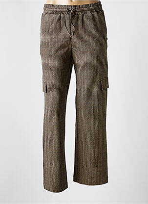 Pantalon cargo taille élastique taille normale beige LE TEMPS DES CERISES femme