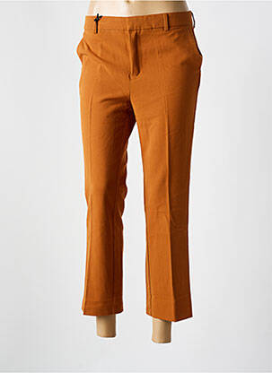 Pantalon 7/8 taille à pinces taille normale orange TEDDY SMITH femme