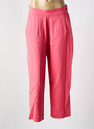 Pantalon 7/8 taille haute taille haute rose MOLLY BRACKEN femme