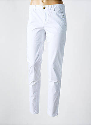 Pantalon chino tissage popeline taille normale blanc LOLA ESPELETA femme