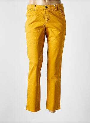 Pantalon 7/8 stretch taille normale jaune LOLA ESPELETA femme