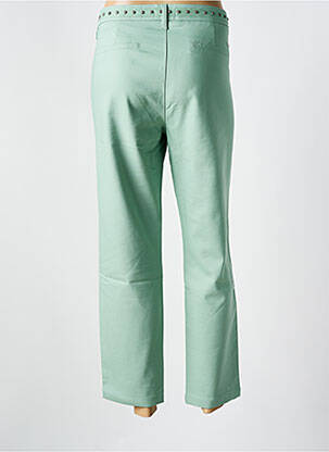Pantalon chino tissage popeline taille normale vert FREEMAN T.PORTER femme