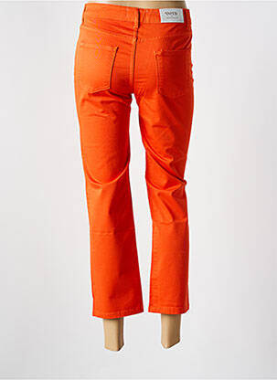 Jeans coupe slim poches taille haute orange #OOTD femme