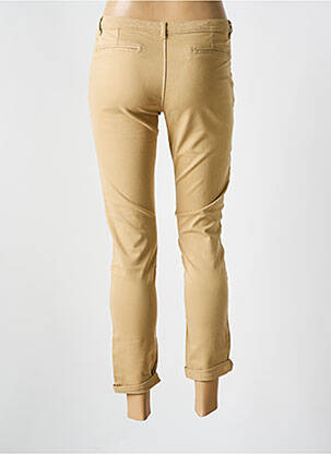 Pantalon chino tissage popeline taille normale beige SCHOOL RAG femme