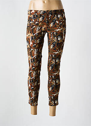 Jeans skinny taille basse taille basse marron FREEMAN T.PORTER femme