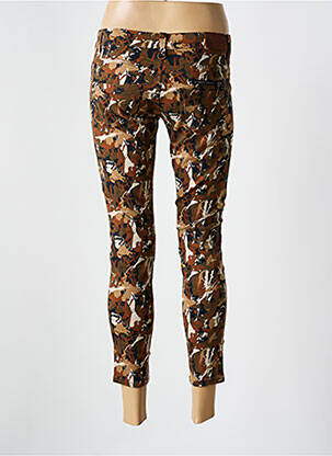 Jeans skinny stretch taille basse marron FREEMAN T.PORTER femme