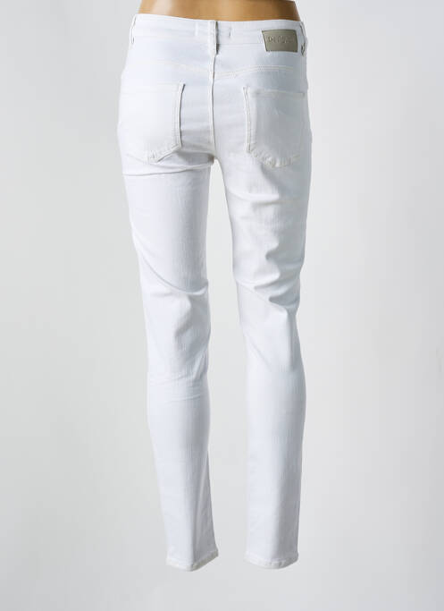 Jeans coupe slim blanc DESIGUAL pour femme