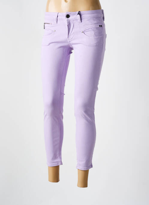 Jeans coupe slim violet FREEMAN T.PORTER pour femme