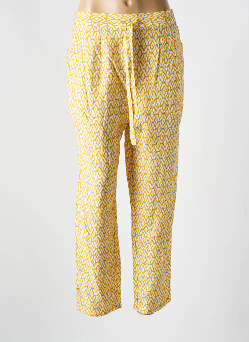 Pantalon droit jaune THE KORNER pour femme