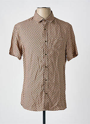 Chemise manches courtes poches marron TEDDY SMITH homme