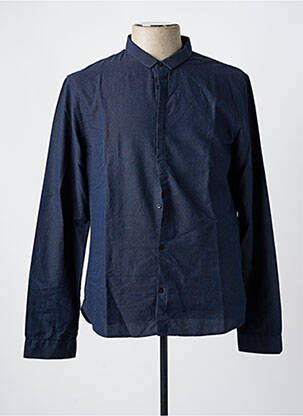 Chemise manches longues coupe cintrée bleu TEDDY SMITH homme