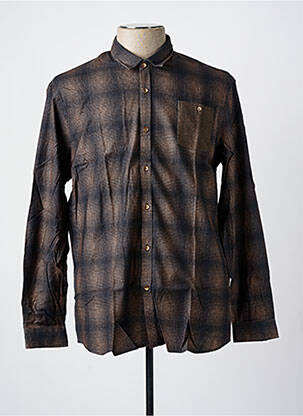 Chemise manches longues coupe droite marron LEE COOPER homme
