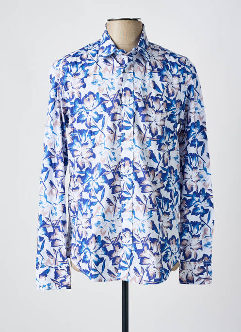 Chemise manches longues bleu CAMBERABERO pour homme