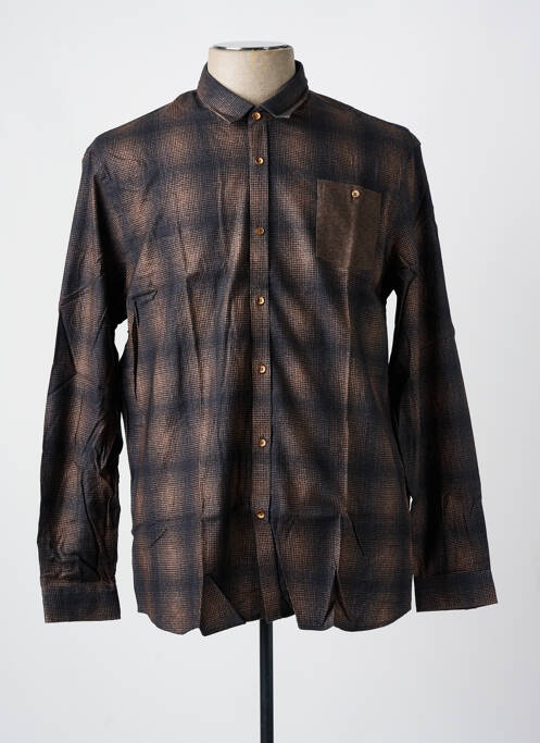 Chemise manches longues marron LEE COOPER pour homme