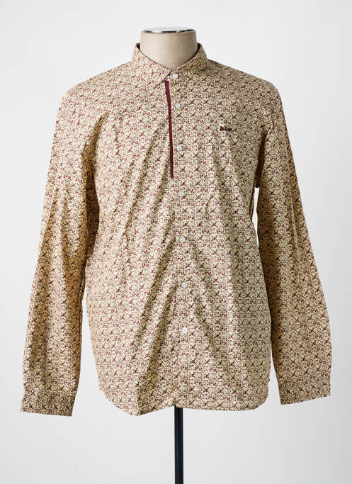 Chemise manches longues marron LEE COOPER pour homme