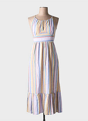 Robe mi-longue sans manche sans manche violet THE KORNER femme