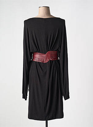 Robe mi-longue manches longues manches longues noir LEE COOPER femme
