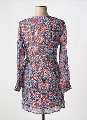 Robe courte manches longues manches longues bleu THE KORNER femme