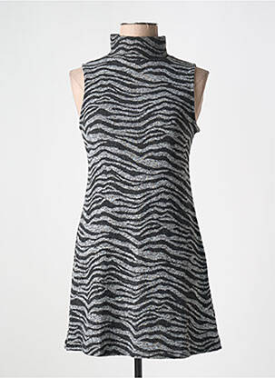 Robe courte sans manche sans manche gris DESIGUAL femme