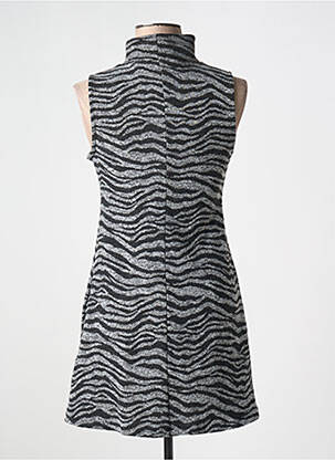 Robe courte sans manche sans manche gris DESIGUAL femme