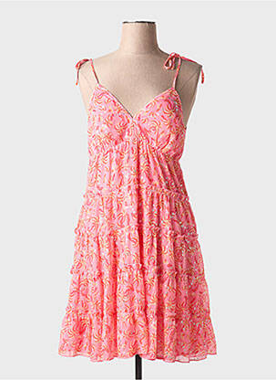 Robe courte sans manche sans manche rose LILI SIDONIO femme