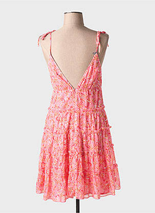 Robe courte sans manche sans manche rose LILI SIDONIO femme