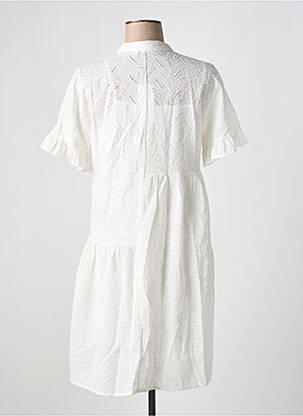 Robe mi-longue manches courtes manches courtes blanc MOLLY BRACKEN femme