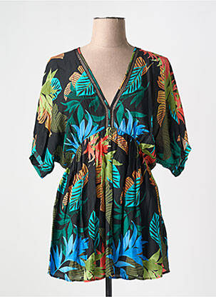 Robe de plage coupe cintrée noir DESIGUAL femme