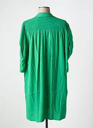 Robe courte manches 3/4 manches 3/4 vert ORFEO femme