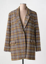 Manteau court coupe droite sans capuche marron SCHOOL RAG femme