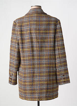 Manteau court coupe droite sans capuche marron SCHOOL RAG femme