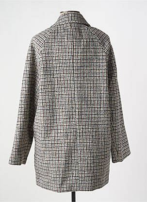 Manteau court coupe droite sans capuche gris THE KORNER femme