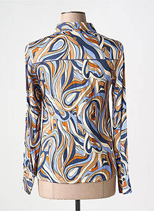 Chemisier coupe cintrée manches longues bleu LOLA ESPELETA femme