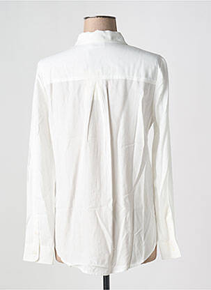 Chemisier coupe cintrée manches longues blanc DESIGUAL femme