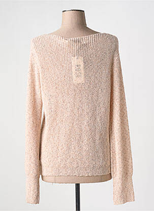 Pull coupe cintrée manches longues beige ROSE femme