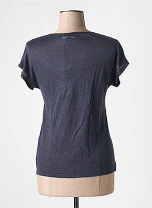 T-shirt col v manches courtes bleu FREEMAN T.PORTER femme