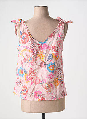 Top imprimé fantaisie sans manche rose MOLLY BRACKEN femme