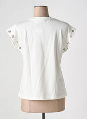 T-shirt blanc DESIGUAL pour femme seconde vue