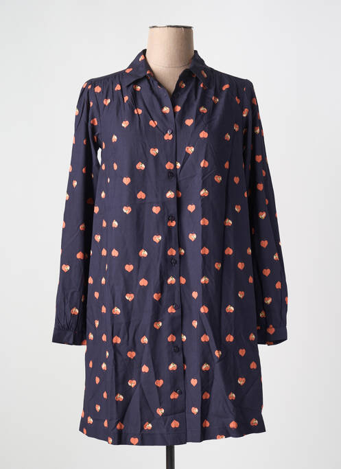 Robe courte bleu DIPLODOCUS pour femme