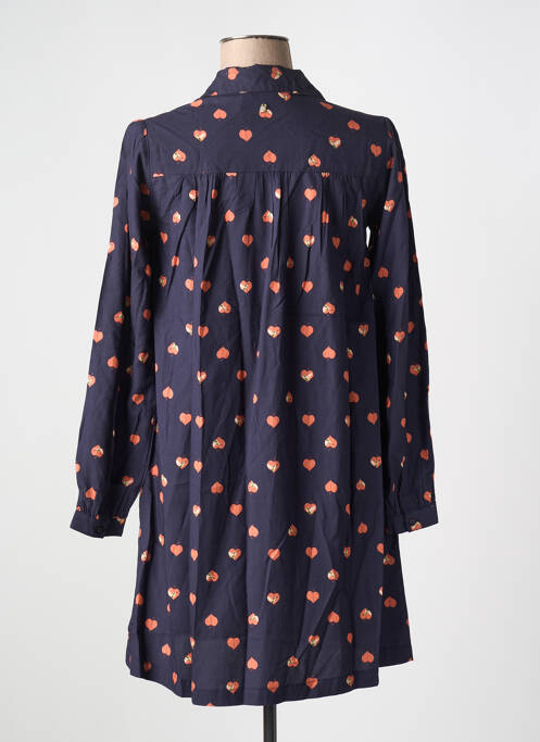 Robe courte bleu DIPLODOCUS pour femme