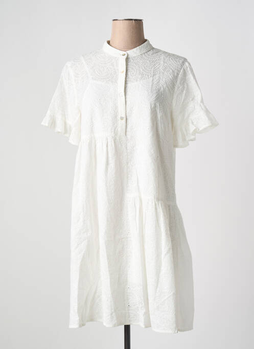 Robe mi-longue blanc MOLLY BRACKEN pour femme