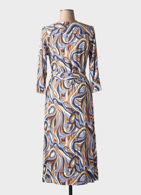 Robe mi-longue bleu LOLA ESPELETA pour femme